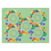 Aangepaste regenboogstippen  tafelkleed (Voorkant (Horizontaal))