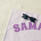 Aangepaste regenboogstraal Beer ijskap Strandlaken (In situ)