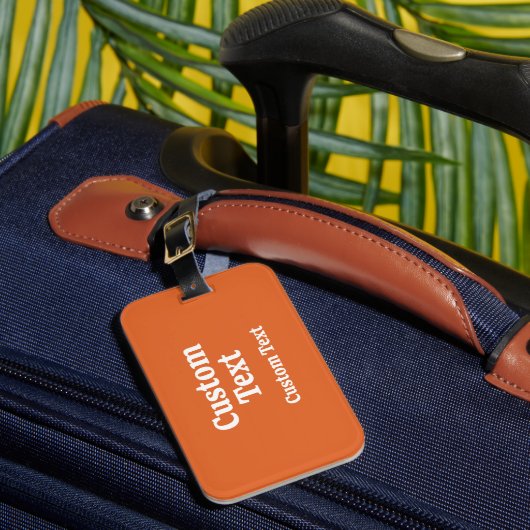 Aangepaste reis-ID Bagagelabel (Voorkant Insitu 1)