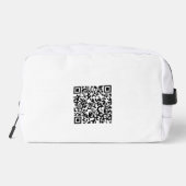 Aangepaste Reis Toilettas met QR-code Toilettasje (Achterkant)