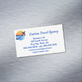 Aangepaste reisbureau cruiseschepen magnetisch visitekaartje (Voorbeeld)