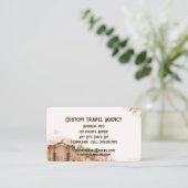 Aangepaste reisbureau cruiseschepen visitekaartje (Staand voorkant)