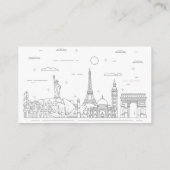 Aangepaste reisbureau cruiseschepen visitekaartje (Achterkant)