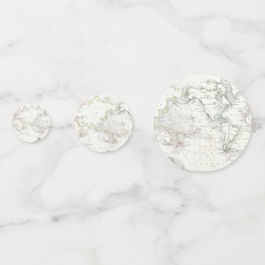 Aangepaste Reizen Baby shower Kaart Confetti (Voorkanten)