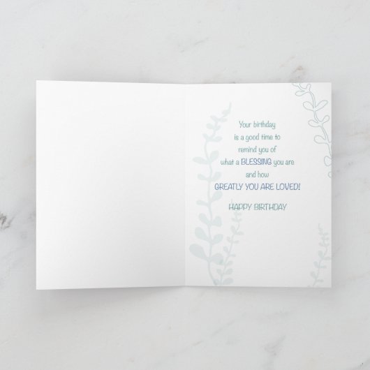 Aangepaste relatie en leeftijd Religieuze verjaard Kaart (Binnen)