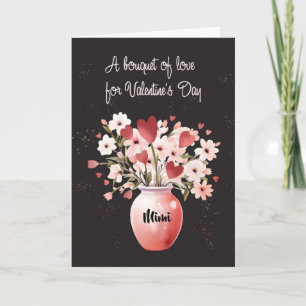 Aangepaste Relatie Mimi Valentijnsdag Boeket Liefd Kaart