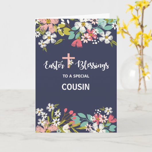 Aangepaste relatieverslapping paasveroudering van kaart (Gele Bloem)