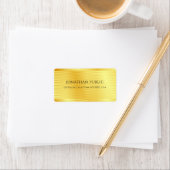 Aangepaste rendy Faux Gold Elegant Moderne Sjabloo Etiket (Insitu)