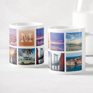 Aangepaste rendy foto-inkuvelmonogram koffiemok