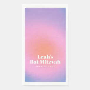 Aangepaste rendy gradiënt lavender Paarse bat Mitz Servet