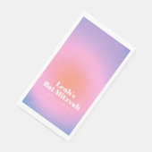 Aangepaste rendy gradiënt lavender Paarse bat Mitz Servet (Hoek)