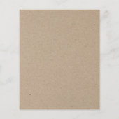 Aangepaste restaurant menukaart Flyer (Achterkant)