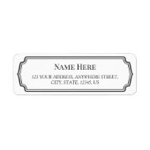 Aangepaste  Retour Adreslabels met Lijst Etiket (Voorkant)