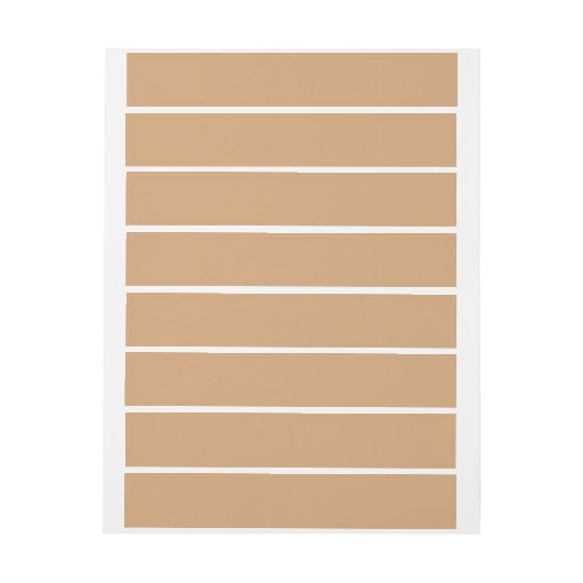 Aangepaste retouradreslabels - Warm Sand (Vel)