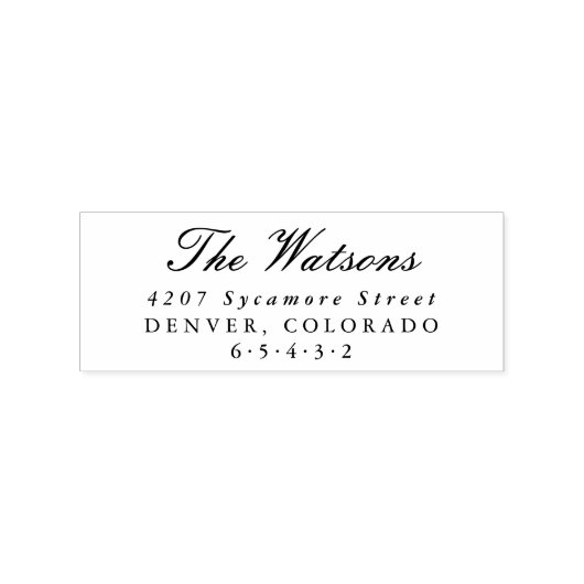 Aangepaste retouradresstempels rubberstempel (Afrduk)