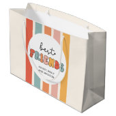 Aangepaste Retro Beste Vrienden BFFs Schattigee Be Groot Cadeauzakje (Achterkant Gekanteld)