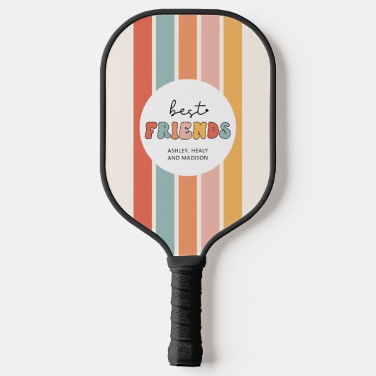 Aangepaste Retro Beste Vrienden BFFs Schattigee Be Pickleball Paddle (Achterkant)