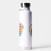 Aangepaste Retro Bowling Pins Team & Speler Naam Waterfles (Rechts)