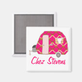 Aangepaste Retro  caravan Design Magnets Magneet (Voorkant / Achterkant)