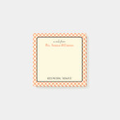 Aangepaste retro check patroon Occupational Therap Post-it® Notes (Voorkant)