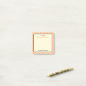 Aangepaste retro check patroon Occupational Therap Post-it® Notes (Op bureau)