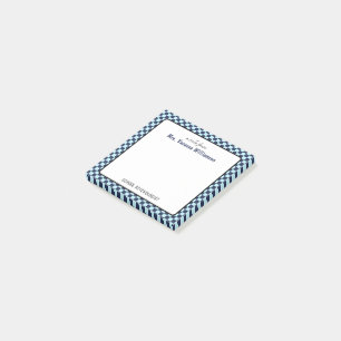 Aangepaste retro check patroon school psycholoog post-it® notes