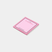 Aangepaste retro check patroon school psycholoog post-it® notes (Schuin)