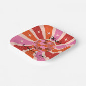 Aangepaste Retro Disco bal vrijgezellenfeest Papieren Bordje (Gebogen)