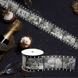 Aangepaste Retro Filmstrook Foto Verjaardag Cadeau Lint