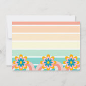 Aangepaste Retro kleurrijke Snoep Pastels Stripes Notitiekaartje (Achterkant)