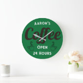Aangepaste Retro Koffiezaak Klok (Huis)