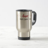 Aangepaste Retro Love Expression Thermische Tumble Reisbeker (Voorkant rechts)