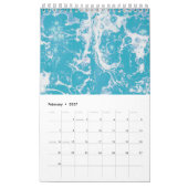 Aangepaste Retro Marmer Kunst  Kalender (Feb 2027)