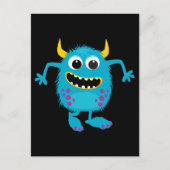 Aangepaste Retro Monster Briefkaart (Voorkant)