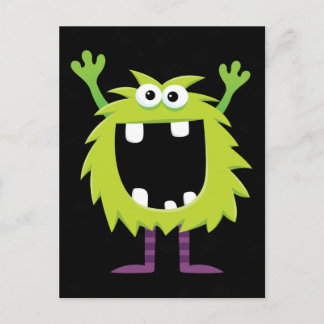 Aangepaste Retro Monster Briefkaart