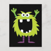 Aangepaste Retro Monster Briefkaart (Voorkant)