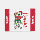 Aangepaste Retro Neef Crew Kerstmis Fleece Deken (Voorkant (Horizontaal))