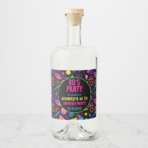 Aangepaste Retro Neon 80's Verjaardag – Leuk voor 