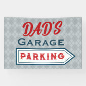 Aangepaste Retro Parkeer Teken Banner (Horizontaal)