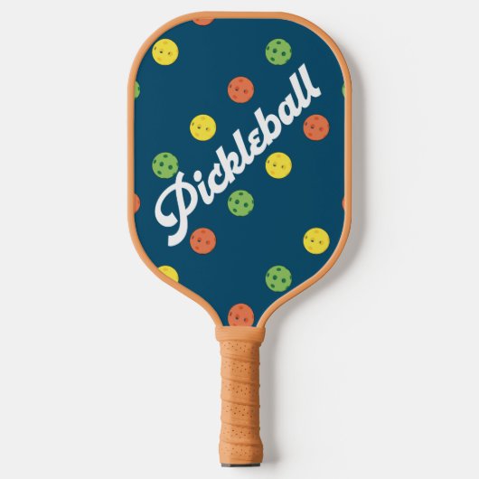 Aangepaste Retro Pickleball Paddle (Voorkant)