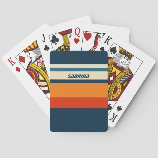 Aangepaste retro pokerkaarten (Achterkant)