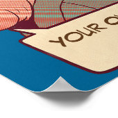 Aangepaste retro poster (Hoek)