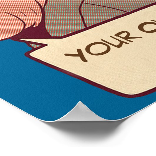 Aangepaste retro poster (Hoek)