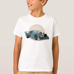 Aangepaste retro race auto concept t-shirt