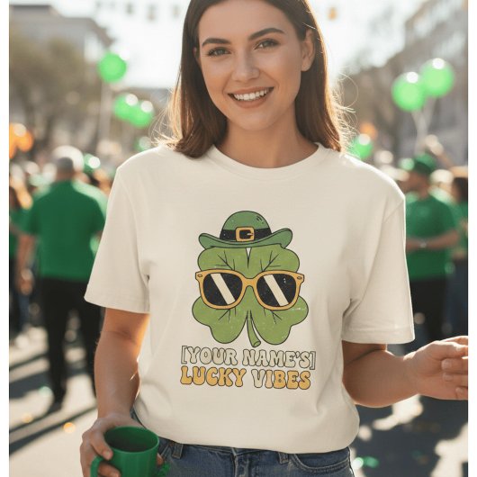 Aangepaste Retro St. Patrick's Day T-shirt | Perso