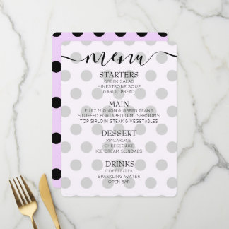 Aangepaste Retro Stippen Menu