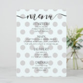 Aangepaste Retro Stippen Menu (Staand voorkant)