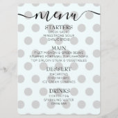 Aangepaste Retro Stippen Menu (Voorkant)
