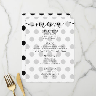 Aangepaste Retro Stippen Menu