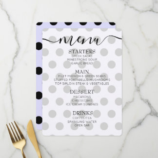 Aangepaste Retro Stippen Menu